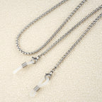 Metal Eyewear Chain with Rubber Grips and Adjustable Length, view 6