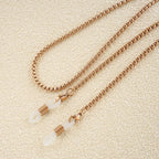 Metal Eyewear Chain with Rubber Grips and Adjustable Length, view 8