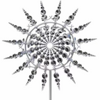 Metal Garden Windmill Decoration, 102cm Post, 36cm Diameter, view 4