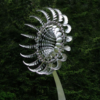Metal Garden Windmill Decoration, 102cm Post, 36cm Diameter, view 7