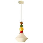 Mid-Century Geometric Ceramic Bead Pendant Light | Thrascher