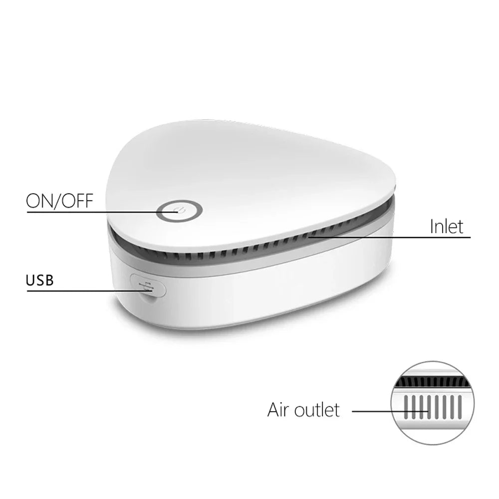 Mini Ozone Generator, 1800 mAh USB Rechargeable for Refrigerator, Car & Closet, view 4