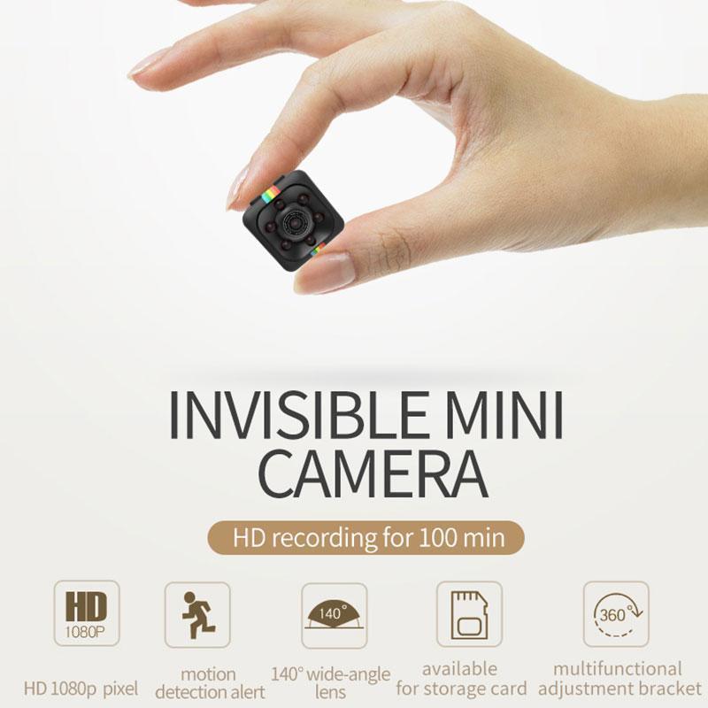 Mini HD Camera 1080P with Motion Detection, Loop Recording and Mount