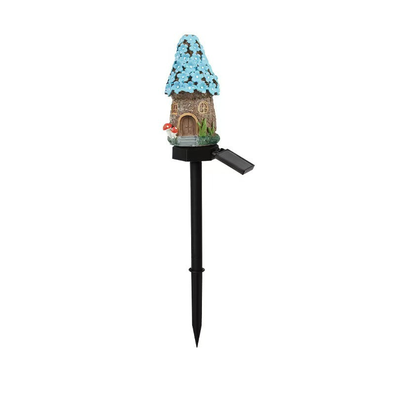 Miniature Hand-Painted Resin Mushroom Fairy House Garden Ornament | Thrascher