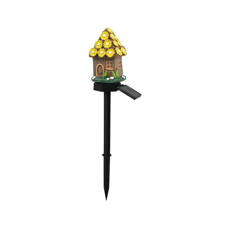 Miniature Hand-Painted Resin Mushroom Fairy House Garden Ornament | Thrascher