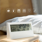 Minimalist Digital Alarm Clock with Date, Temperature & Humidity Display, view 3