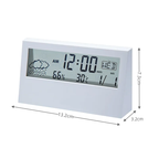 Minimalist Digital Alarm Clock with Date, Temperature & Humidity Display, view 4