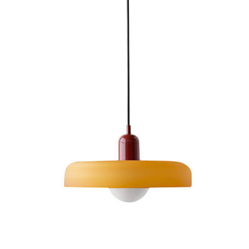 Minimalistic Ceramic Pendant Lamp with Layered Bell Shade | Thrascher