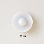 Minimalistic Ceramic Pendant Lamp with Layered Bell Shade | Thrascher