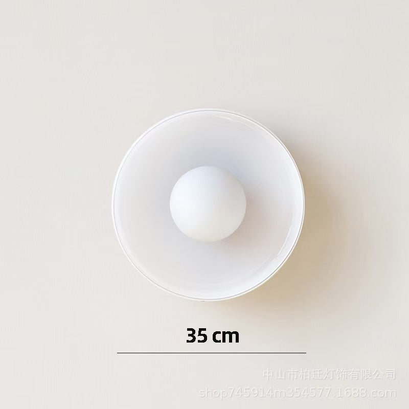 Minimalistic Ceramic Pendant Lamp with Layered Bell Shade | Thrascher