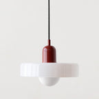 Minimalistic Ceramic Pendant Lamp with Layered Bell Shade | Thrascher