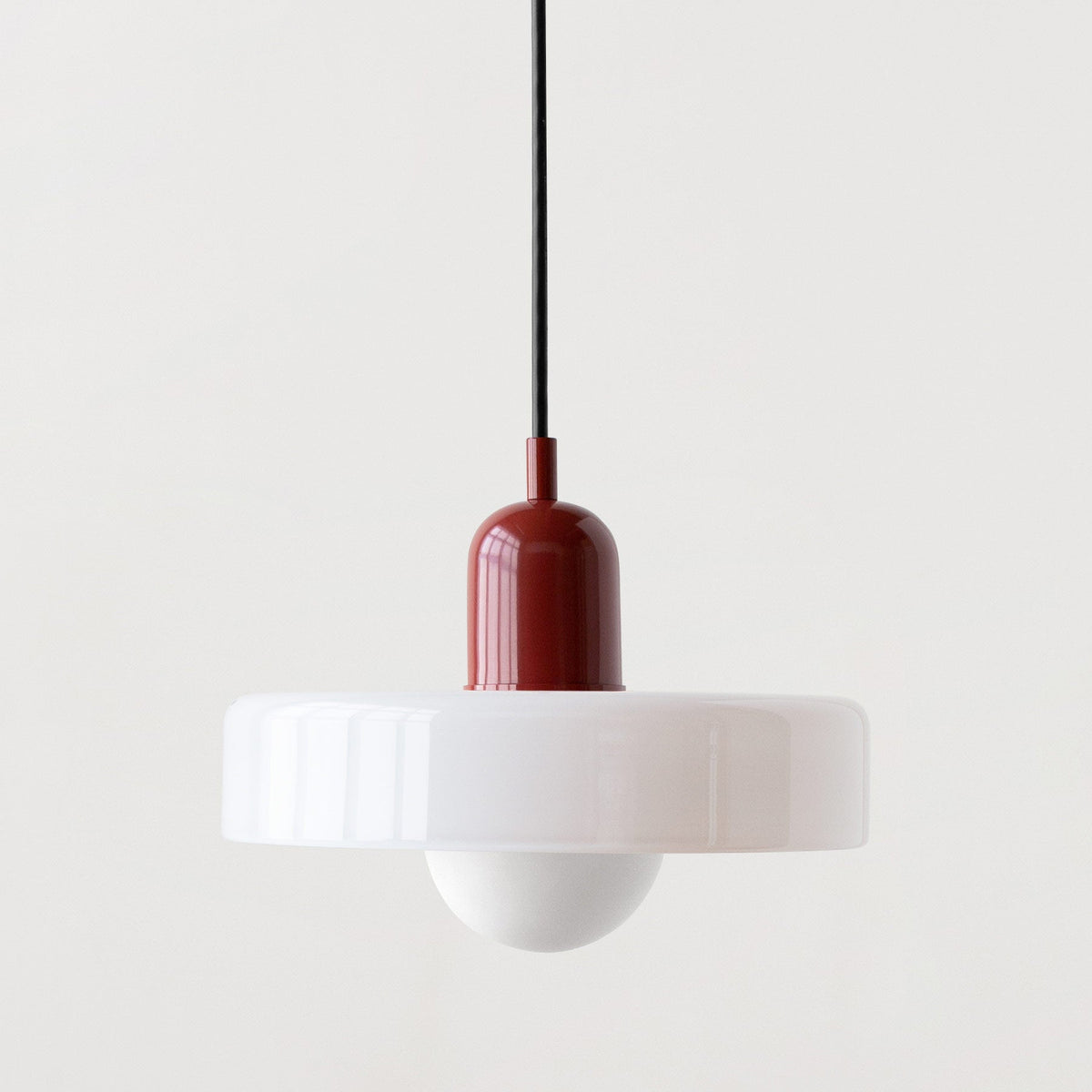 Minimalistic Ceramic Pendant Lamp with Layered Bell Shade | Thrascher