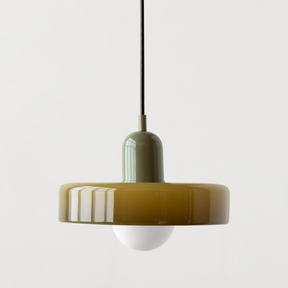 Minimalistic Ceramic Pendant Lamp with Layered Bell Shade | Thrascher
