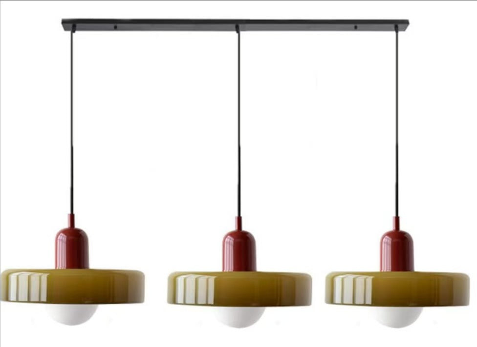 Minimalistic Ceramic Pendant Lamp with Layered Bell Shade | Thrascher