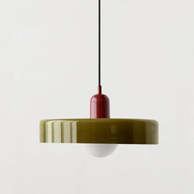 Minimalistic Ceramic Pendant Lamp with Layered Bell Shade | Thrascher