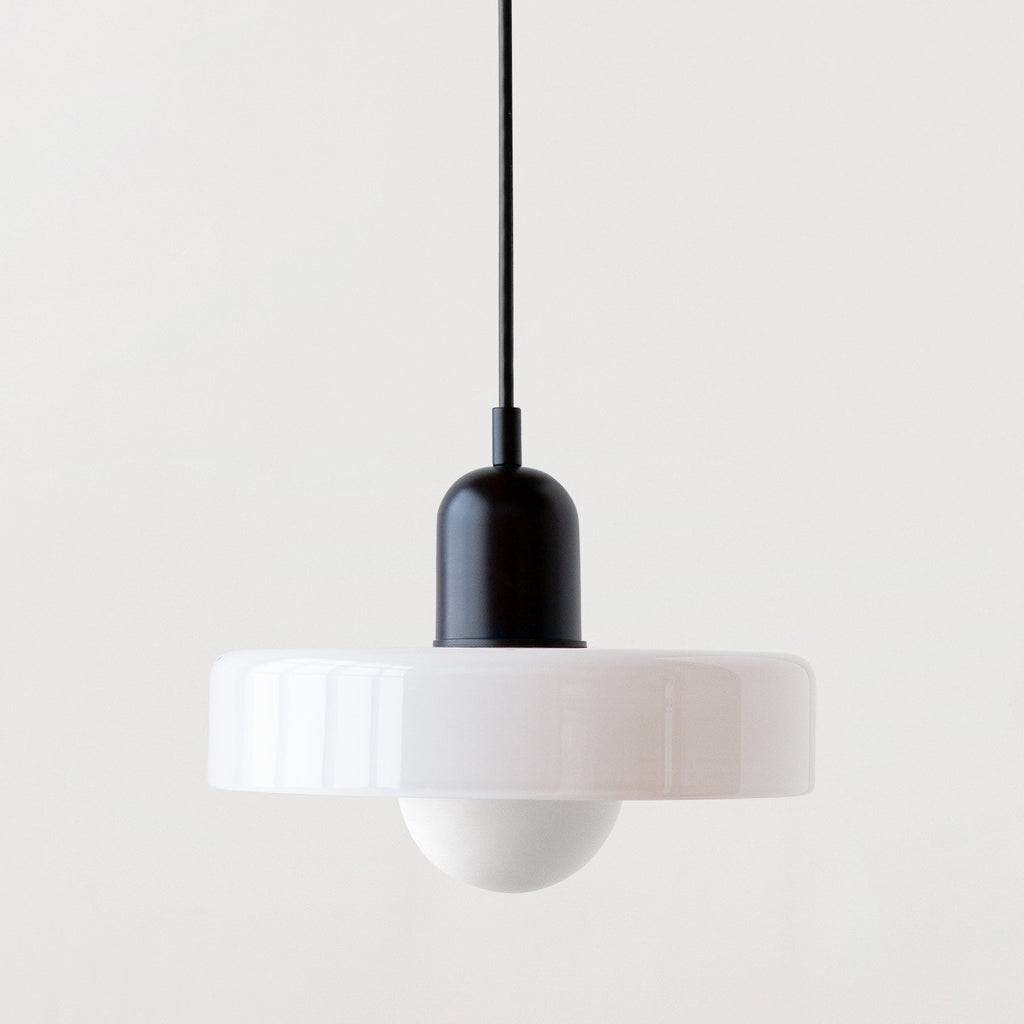 Minimalistic Ceramic Pendant Lamp with Layered Bell Shade | Thrascher