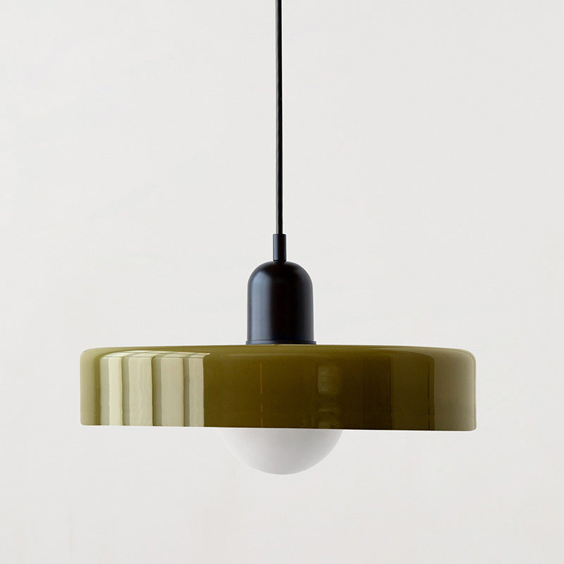 Minimalistic Ceramic Pendant Lamp with Layered Bell Shade | Thrascher