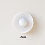 Minimalistic Ceramic Pendant Lamp with Layered Bell Shade | Thrascher