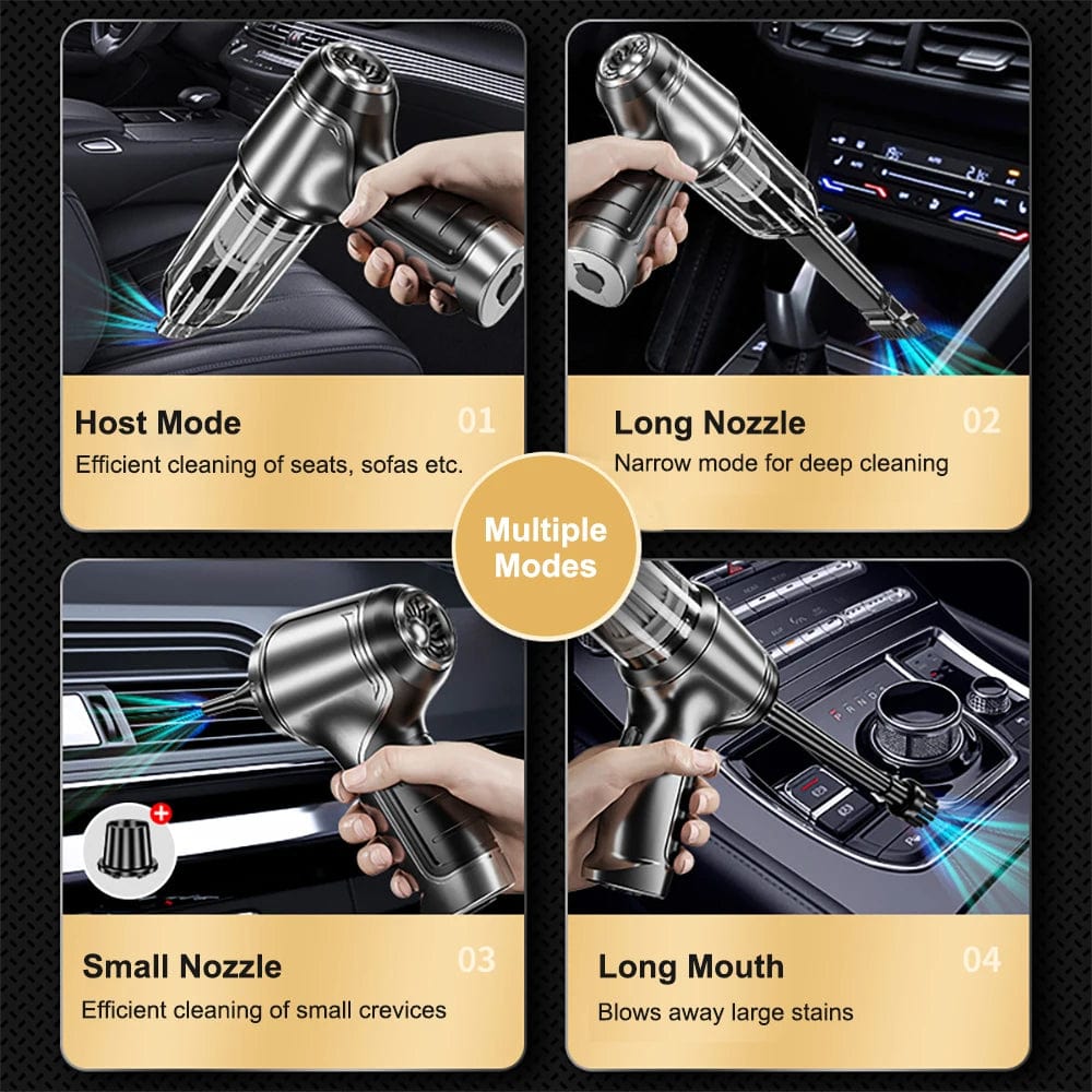 Cordless Car Vacuum Cleaner and Blower with USB-C Charging