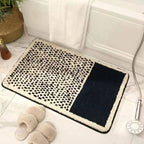 Modern Abstract Pattern Bath Mat with Non-Slip Latex Backing, view 3