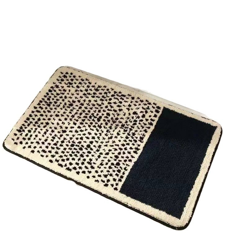 Modern Abstract Pattern Bath Mat with Non-Slip Latex Backing, view 5
