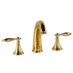 Modern Brass Widespread Bathroom Sink Faucet, 2 Handles, Low Arc, view 6