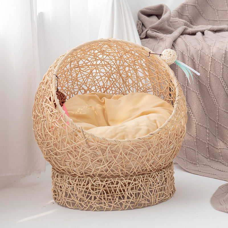 Modern Cat Bed made of Natural Handwoven | Thrascher
