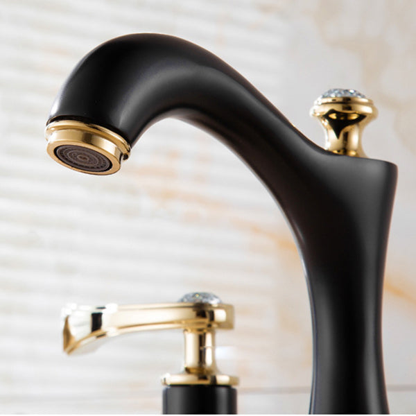 Modern Copper Vessel Faucet, 2 Knob Handles, Low Arc, 7 in, view 7