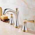 Modern Copper Vessel Faucet, 2 Knob Handles, Low Arc, 7 in