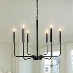 Modern Industrial Multi-Armed Minimalist Candle Holder Chandelier Pendant Light | Thrascher