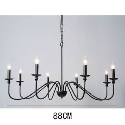 Modern Industrial Multi-Armed Minimalist Candle Holder Chandelier Pendant Light | Thrascher