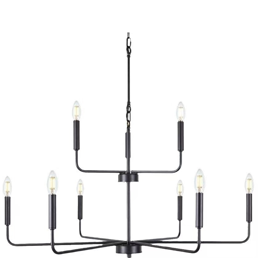 Modern Industrial Multi-Armed Minimalist Candle Holder Chandelier Pendant Light | Thrascher