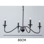 Modern Industrial Multi-Armed Minimalist Candle Holder Chandelier Pendant Light | Thrascher
