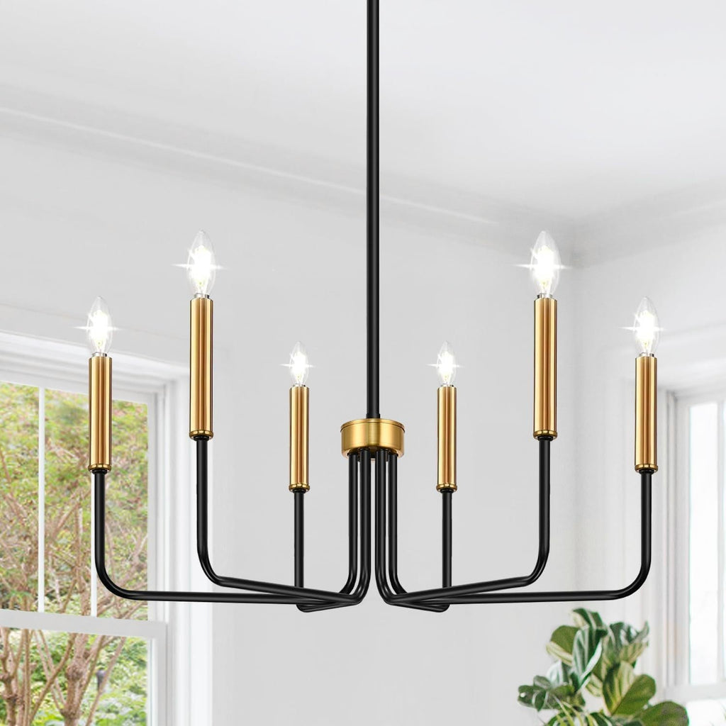 Modern Industrial Multi-Armed Minimalist Candle Holder Chandelier Pendant Light | Thrascher