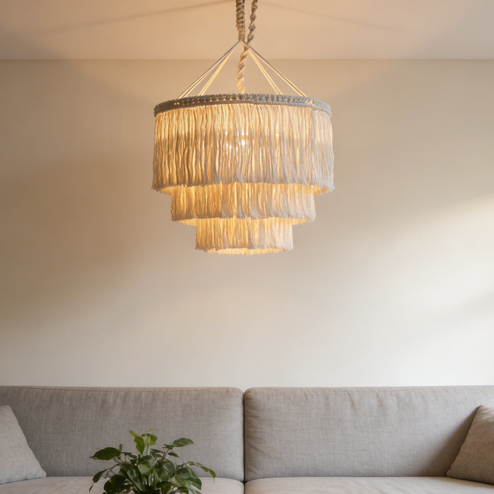 Modern Macrame Pendant Lamp | Thrascher