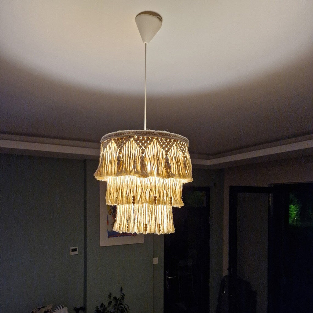 Modern Macrame Pendant Lamp | Thrascher