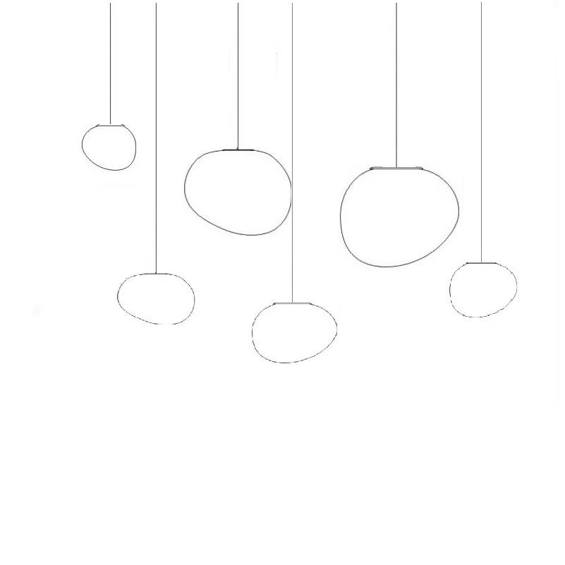Modern Multi-Level LED Pendant Light with Satin Oval Disc Shades | Thrascher