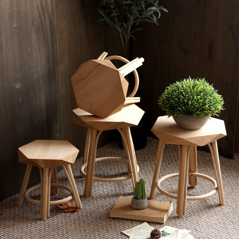 Modern Stool made of High-Quality Wood | Thrascher
