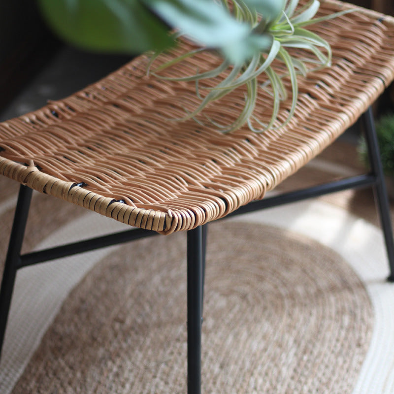 Modern Stool made of Woven Rattan | Thrascher