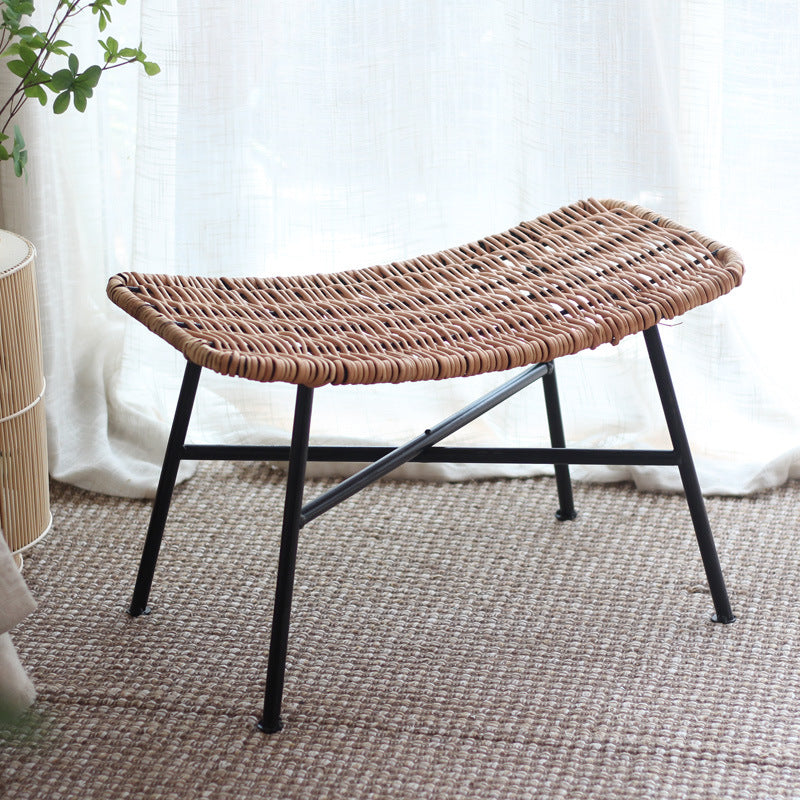 Modern Stool made of Woven Rattan | Thrascher