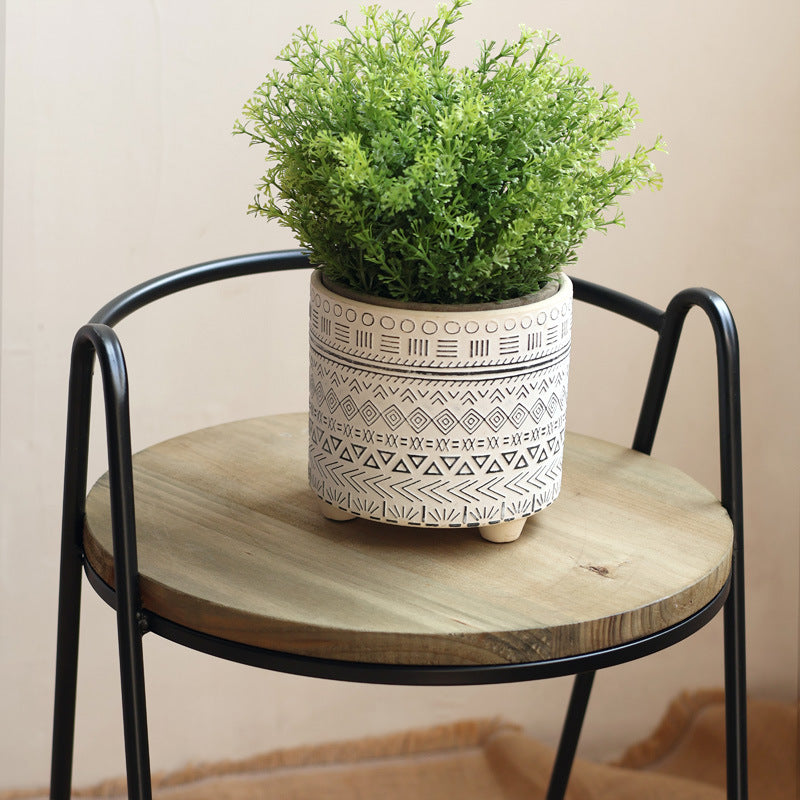 Modern Stool with Wooden Seat | Thrascher