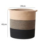 Modern Storage Basket with Gray Knit Pattern | Thrascher