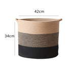 Modern Storage Basket with Gray Knit Pattern | Thrascher