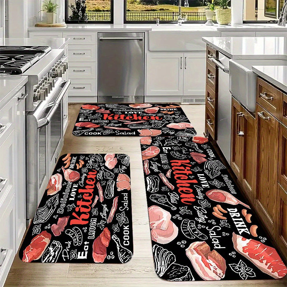 Money-Themed Anti-Fatigue Kitchen Mat | Thrascher