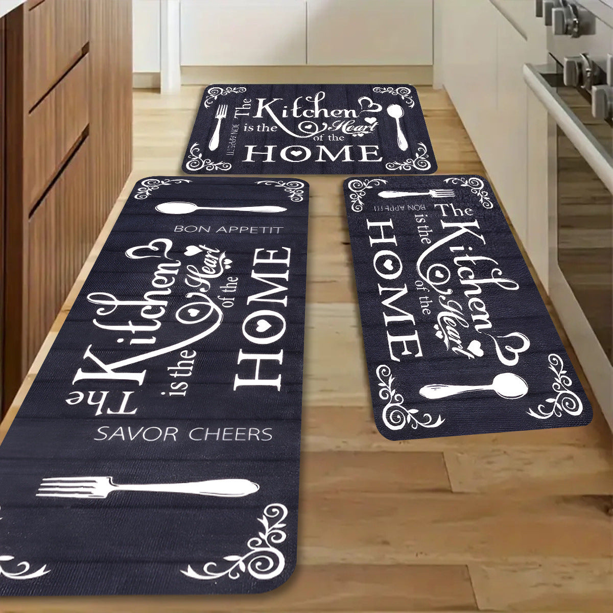 Money-Themed Anti-Fatigue Kitchen Mat | Thrascher