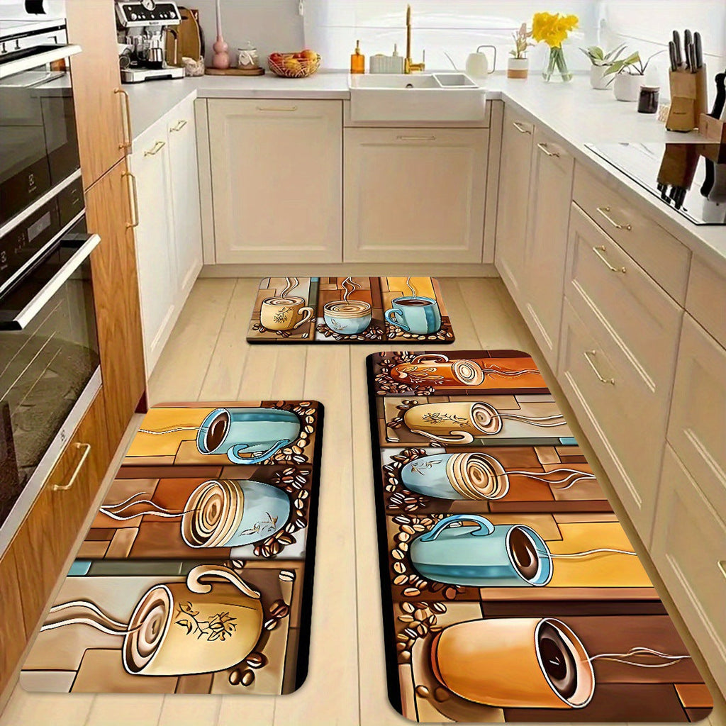 Money-Themed Anti-Fatigue Kitchen Mat | Thrascher