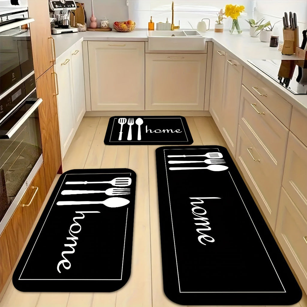 Money-Themed Anti-Fatigue Kitchen Mat | Thrascher