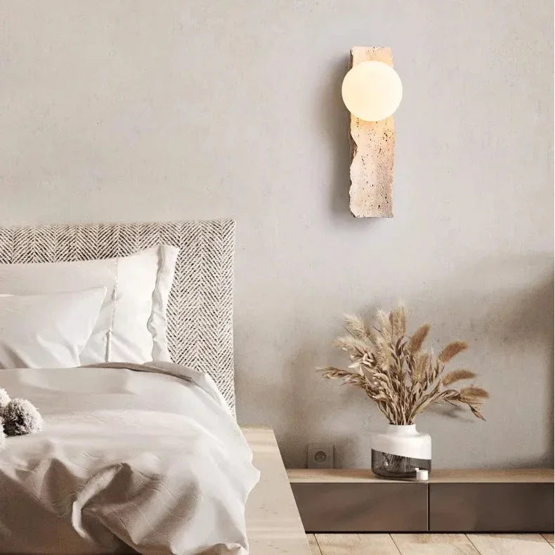 Mossbrook Travertine Wall Lamp