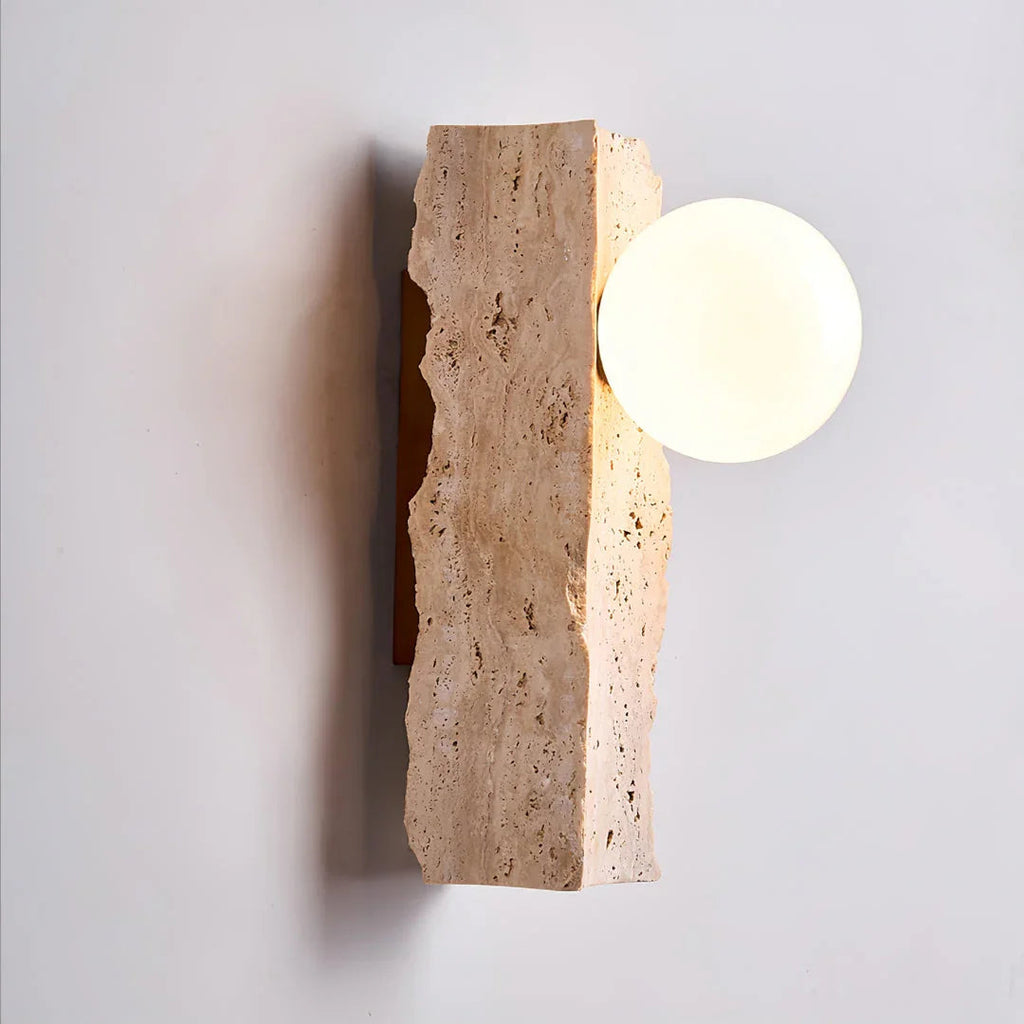 Mossbrook Travertine Wall Lamp