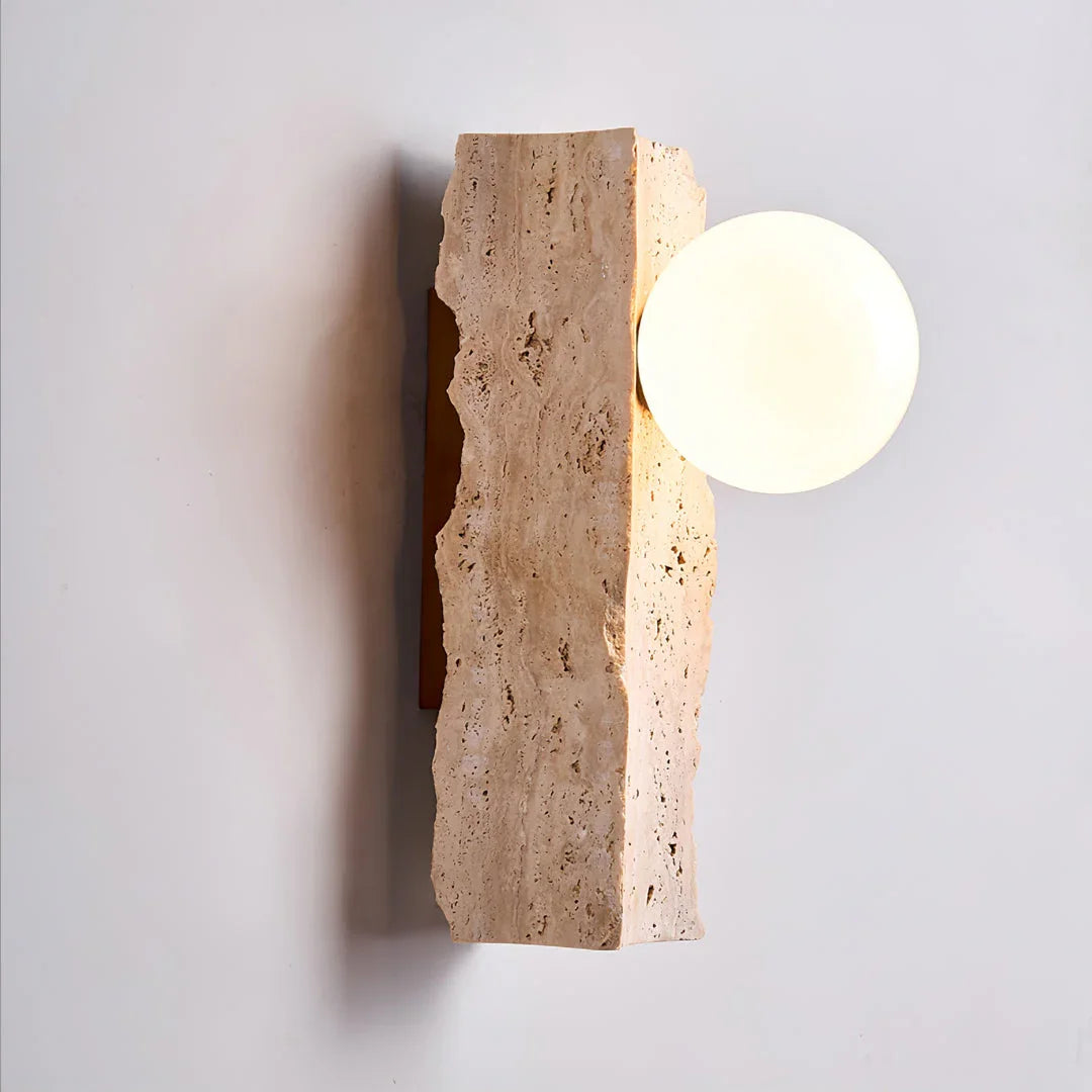 Mossbrook Travertine Wall Lamp